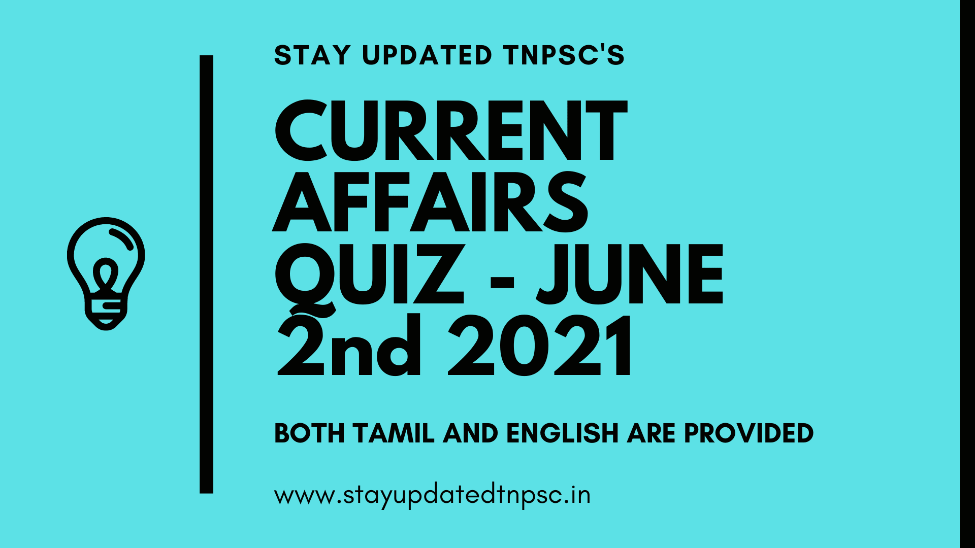 TNPSC DAILY CURRENT AFFAIRS: 02 JUNE 2021