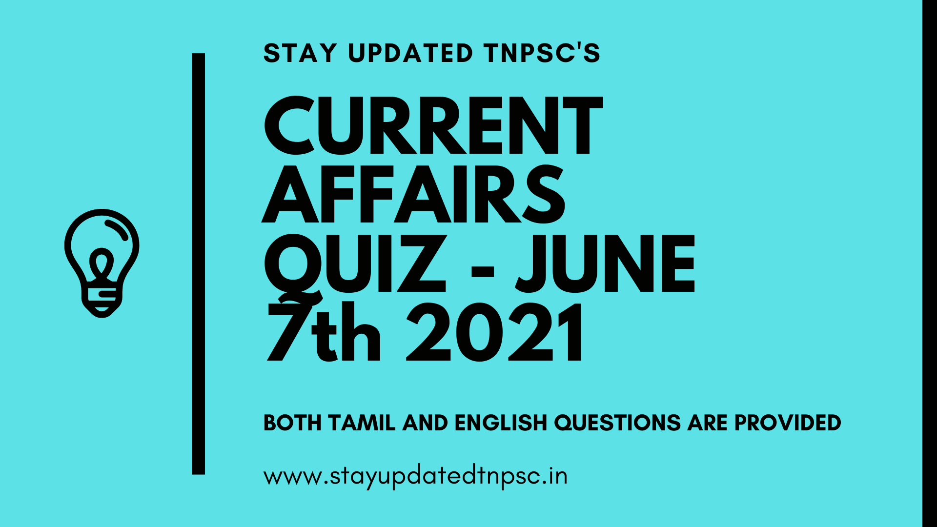 TNPSC DAILY CURRENT AFFAIRS: 07 JUNE 2021