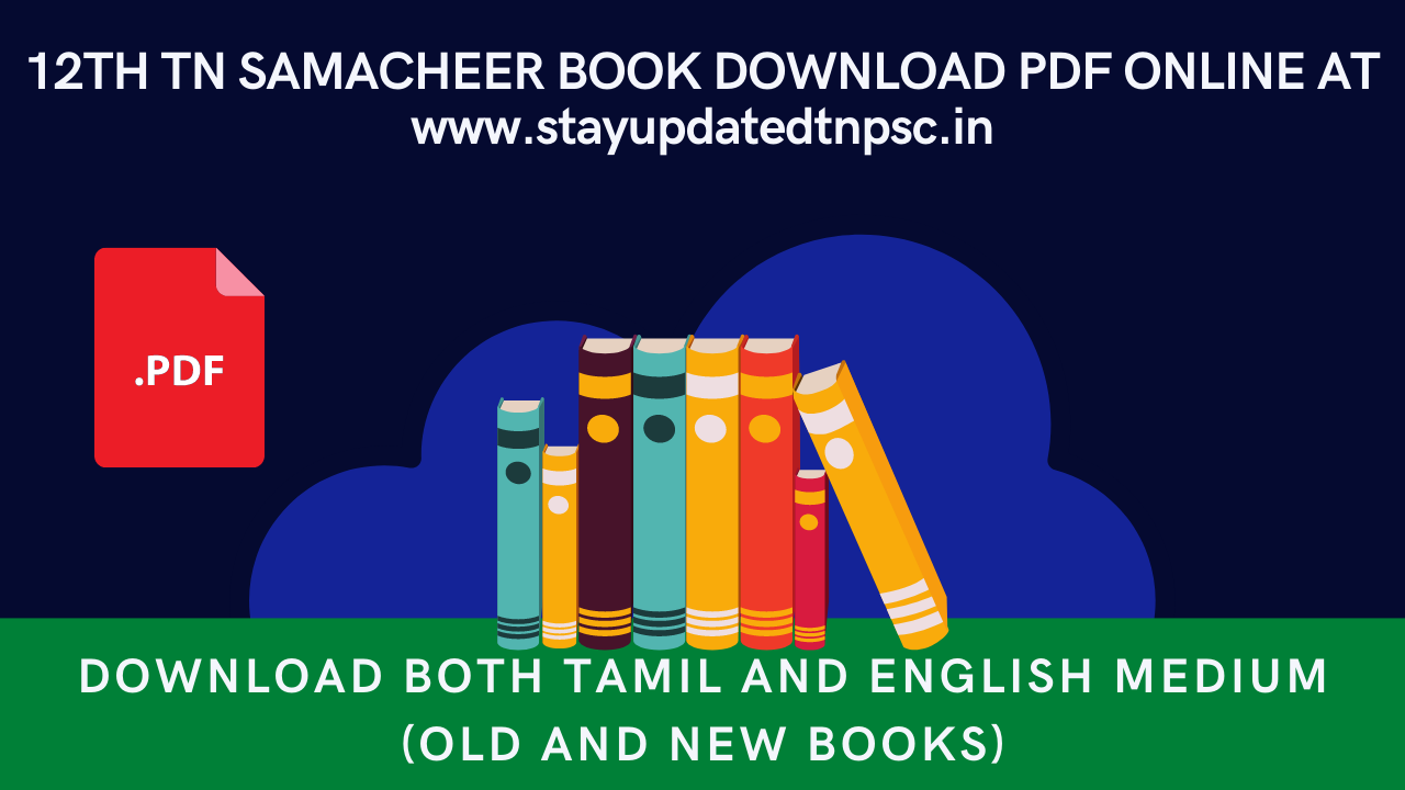 Tamilnadu 12th New Books Free Download Samacheer Kalvi Textbook pdf